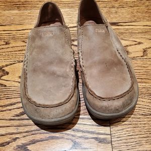 OLUKAI Boys Leather Slip-on Shoes